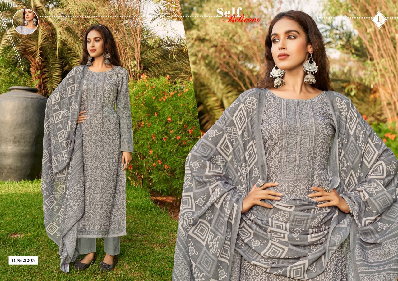 Tanishk Ruhaz Cotton Printed Designer Fancy Wear Ready Made Suit Collection